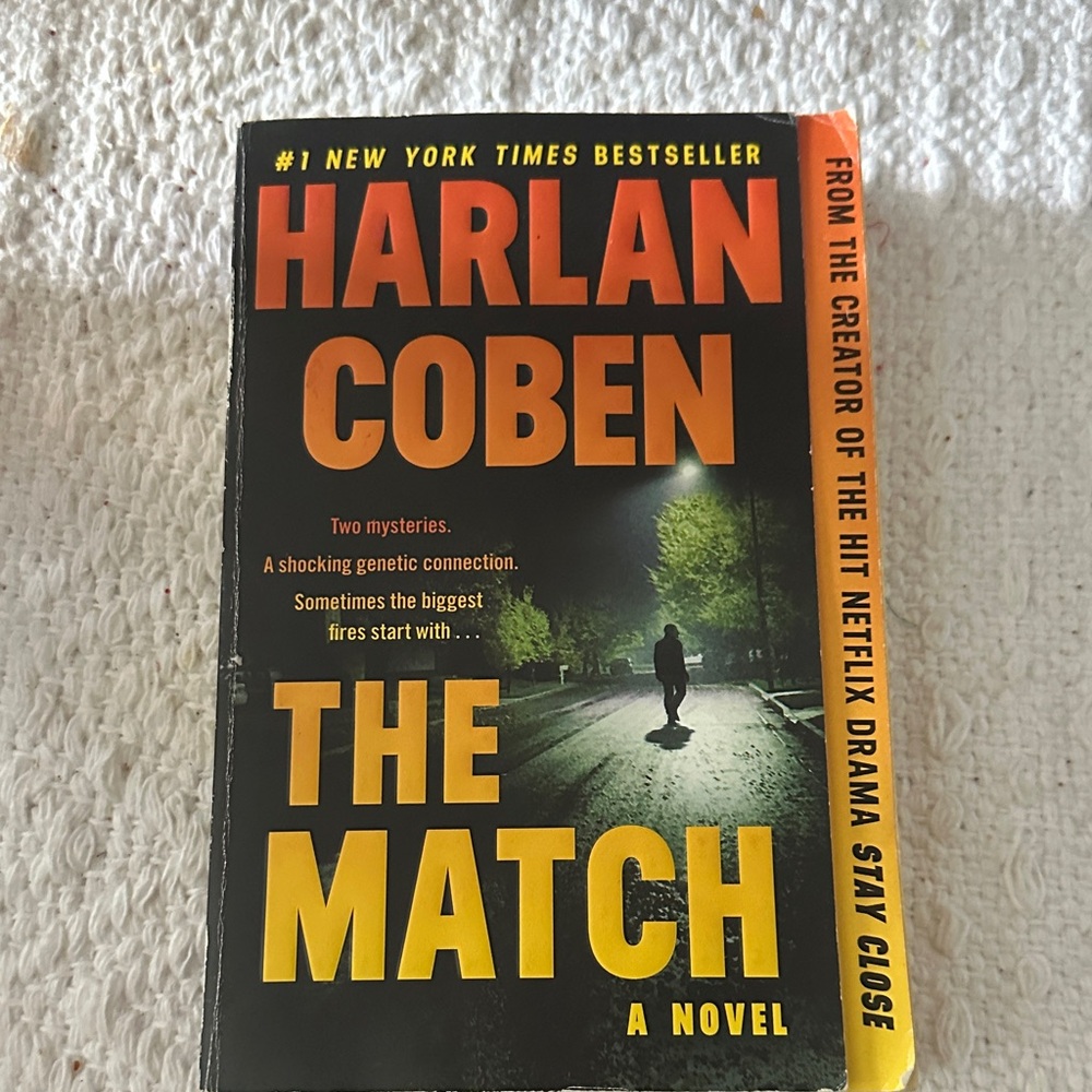 Harlan Coben "The Match" Paperback Novel - Black & Yellow Cover